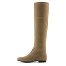 Incaltaminte Femei Giuseppe Zanotti Giuseppe Zaniotti Suede Round Toe Boot Beige