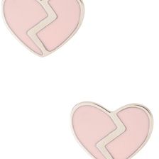 Marc by Marc Jacobs Enamel Broken Hearted Stud Earrings FROST PINK