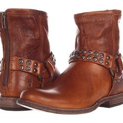 Incaltaminte Femei Frye Phillip Studded Harness Cognac Soft Vintage Leather