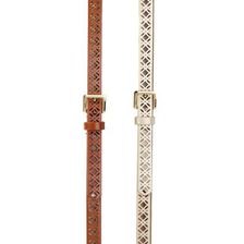 Accesorii Femei Steve Madden Faux Leather Belts - Set of 2 COGNC-GLD