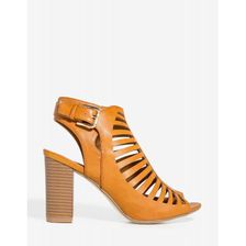 Incaltaminte Femei CheapChic Alice-02 Flip Side Bootie Cognac