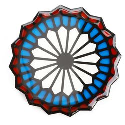 MIAHATAMI Large Brooch BLU/ROSSO