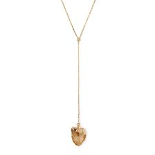 Bijuterii Femei Forever21 Faux Crystal Drop Necklace Gold