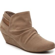 Incaltaminte Femei Blowfish Leaf Wedge Bootie Tan Fabric