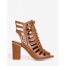 Incaltaminte Femei CheapChic Jamie-19 String Your Heart Out Bootie Cognac
