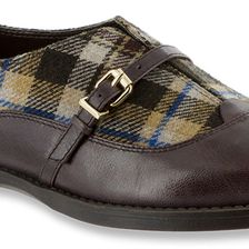 Bella-Vita Reese Chestnut/Brown Plaid Flannel