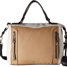 Jessica Simpson Kyle Crossbody Satchel Beige/White/Ink