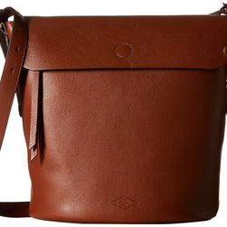 Fossil Haven Flap Bucket Bag Brown