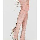 Incaltaminte Femei CheapChic Snake A Look Lace-up Faux Patent Heels Gold
