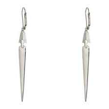 Bijuterii Femei Cole Haan Architectural Linear Earrings Light Rhodium