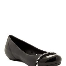 Incaltaminte Femei Crocs Cap Toe Rhinestone Flat BLK-BLK
