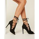 Incaltaminte Femei Forever21 Lace-Up Stiletto Sandals Olive
