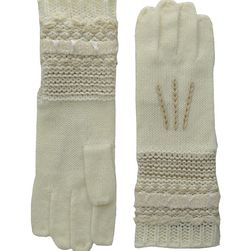 Accesorii Femei LAUREN Ralph Lauren Multi Texture Glove Cream Tonal
