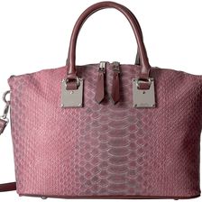 London Fog Smithfield Satchel Beet Snake