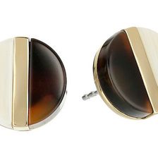 Bijuterii Femei Michael Kors Color Block Studs Earrings GoldTortHorn