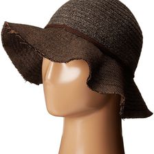 San Diego Hat Company CTH4121 Chenille Crown with Herringbone Fabric Floppy Brim Brown