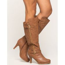 Incaltaminte Femei CheapChic Win-6 Own The Night Boot Cognac