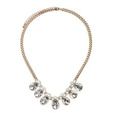 Bijuterii Femei Forever21 Ornate Statement Necklace Cleargold