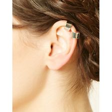 Bijuterii Femei Forever21 High-Polish Ear Cuff Set Silver