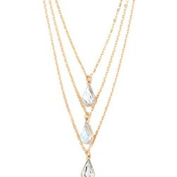 Bijuterii Femei Forever21 Drop Pendant Layered Necklace Goldclear