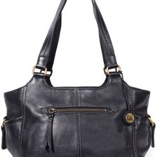 The Sak Kendra Satchel Black Pebble