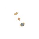Bijuterii Femei Forever21 Iridescent Faux Stone Ring Set Goldblue
