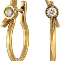 Marc by Marc Jacobs Screw It Wingnut Hinge Hoops Earrings Oro