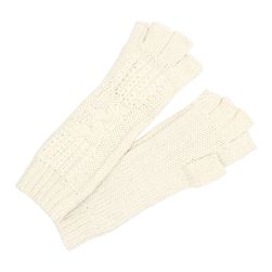 UGG Isla Lurex Cable Fingerless Glove Cream Multi