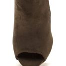 Incaltaminte Femei CheapChic Undeniable Style Faux Suede Booties Olive