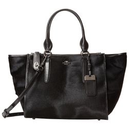 COACH Haircalf Crosby Carryall QB/Black