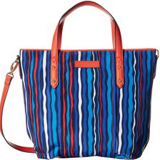 Vera Bradley Preppy Poly Satchel Cobalt Stripe