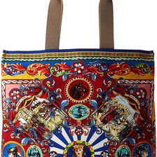 Dolce & Gabbana Shopping Canvas Multi Rosso