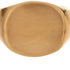 14th & Union Brushed Oval Signet Ring GOLD