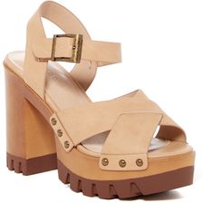 Legend Footwear Leslie Chunky Platform Sandal NATURAL
