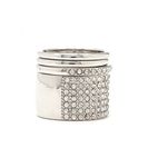 Bijuterii Femei Forever21 Rhinestone Ring Set Silverclear