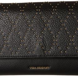 Vera Bradley Micro-Stud Harper Clutch Black/Gold Tone