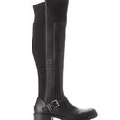 Incaltaminte Femei BCBGeneration Black Sigmond Over The Knee Moto Boots Black