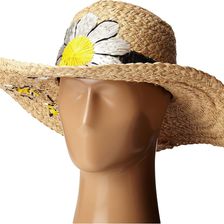 Kate Spade New York Embroidered Daisy Sun Hat Natural