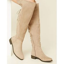 Incaltaminte Femei Forever21 Faux Suede Knee-High Boots Taupe