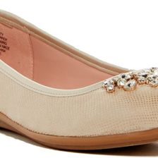 Easy Spirit Kristy 2 Embellished Flat OFWH-LGO F