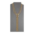 Bijuterii Femei Vince Camuto Statement Multi Row Y Necklace Worn GoldMilky Grey