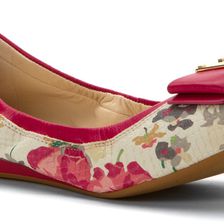 Cole Haan Tali Bow Ballet Pink Floral Snake Print