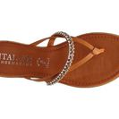 Incaltaminte Femei Italian Shoemakers Jeweled Wedge Sandal Cognac