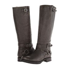Incaltaminte Femei Frye Veronica Criss Cross Tall Black Calf Shine Vintage