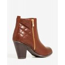 Incaltaminte Femei CheapChic Right On Track Bootie Cognac