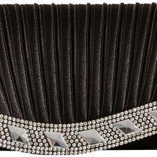 Jessica McClintock Lynn Satin Clutch Black