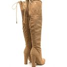 Incaltaminte Femei CheapChic Tied Down Chunky Over-the-knee Boots Camel