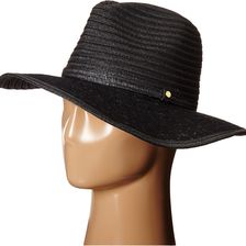BCBGeneration Lace Brim Panama Hat Black