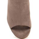 Incaltaminte Femei CheapChic Notch So Fast Chunky Peep-toe Booties Taupe