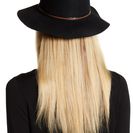 Accesorii Femei David Young Faux Leather Band Wool Felt Panama Hat BLACK